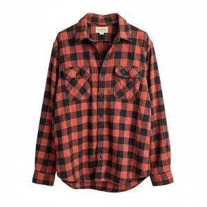 Denim & Supply Ralph Lauren Mens XL Red Black Buffalo Plaid Flannel Shirt